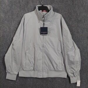 Weatherproof Regatta Jacket Mens XL Gray Windbreaker Water Repellent Nautical